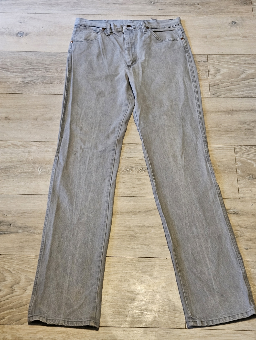 Wrangler 936 Cowboy Cut Slim Fit Gray Jeans Men's 33x36